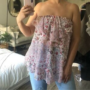 Victorias Secret Floral Cottagecore Flowy Camisole In Pink Size Small